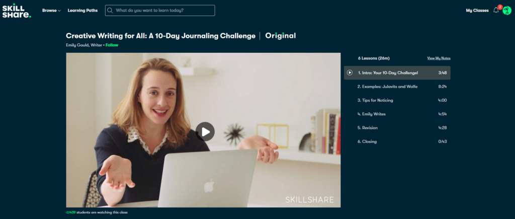 Is skillshare worth it? This is what a skillshare course looks like